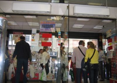 Rideau d’air EXELTEC modèle MINIBEL – rideau d’air économique magasin