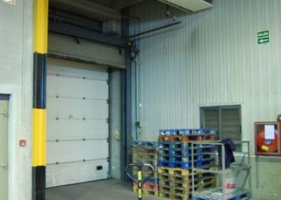 Rideau d’air pour portes industrielles EXELTEC montage horizontal – Rideau d’air industrie
