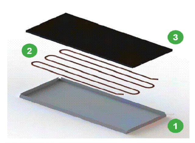 Panneau rayonnant eau chaude EXELTEC: confort des grands volumes